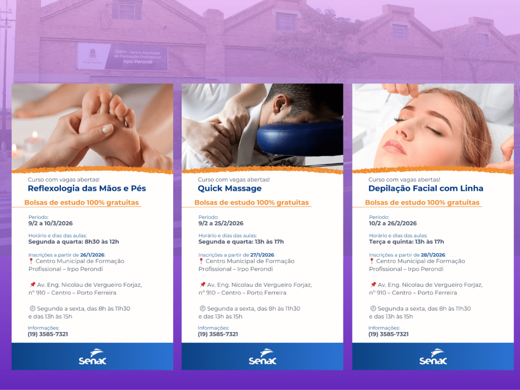 Centro de Formação Profissional vai abrir inscrições para três novos cursos do S [...]