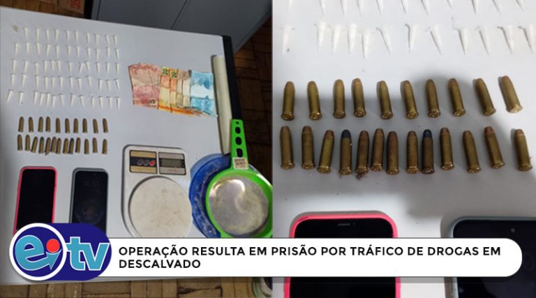 OPERAÇÃO RESULTA EM PRISÃO POR TRÁFICO DE DROGAS EM DESCALVADO