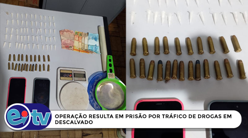 OPERAÇÃO RESULTA EM PRISÃO POR TRÁFICO DE DROGAS EM DESCALVADO