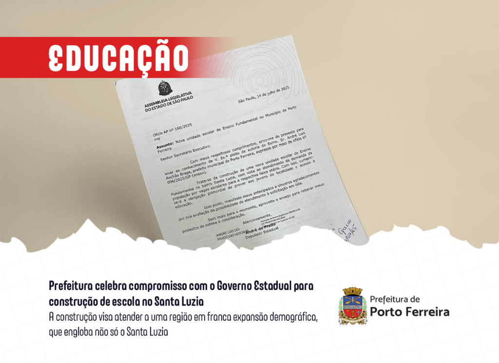 Prefeitura celebra compromisso com o Governo Estadual para construção de escola  [...]