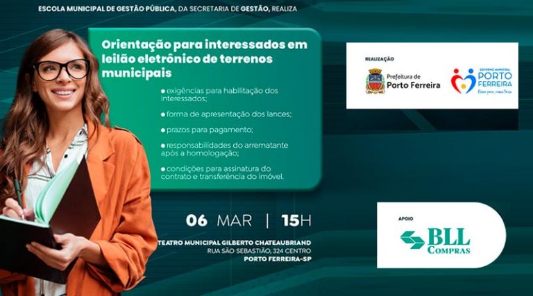 Prefeitura promove evento para orientar interessados em leilão eletrônico de ter [...]