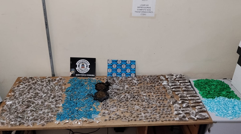 GCM apreende quase 4 Kg de drogas no Jd. Esperança