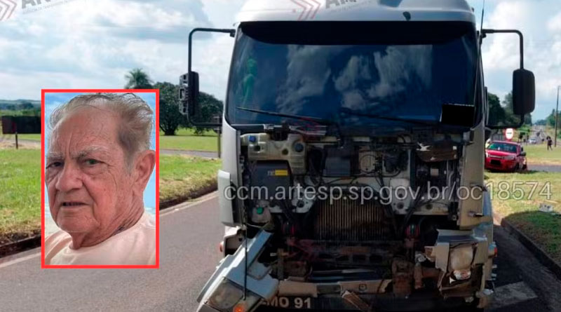 Descalvado: Grave acidente mata idoso de 89 anos e fere outra pessoa em rodovia