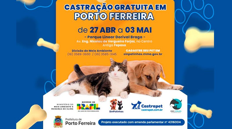 Inscrições online para o novo mutirão do Castramóvel continuam abertas