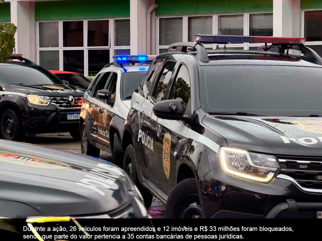 Polícia Civil de SP prende 5 integrantes de facção que movimentou R$ 33 milhões com tráfico de drogas e armas