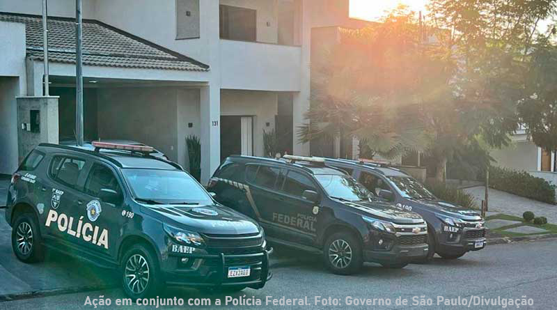Polícia Militar de SP participa de operação conjunta contra organização criminosa no interior paulista
