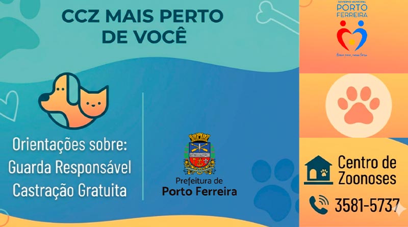 CCZ Mais Perto de Você estará no Parque Linear na sexta-feira, com orientação e divulgação de projeto nos bairros