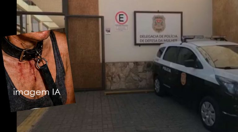 Mulher é amarrada no quintal com coleira de cachorro no pescoço em São Carlos