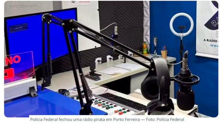 Polícia Federal fecha rádio pirata e apreende equipamentos no interior de SP