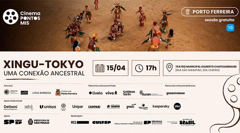 Porto Ferreira recebe sessão gratuita do Pontos MIS com o documentário Xingu-Tokyo