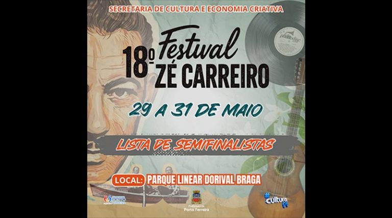 Festival Zé Carreiro anuncia as 20 músicas semifinalistas da edição 2026 em Port [...]