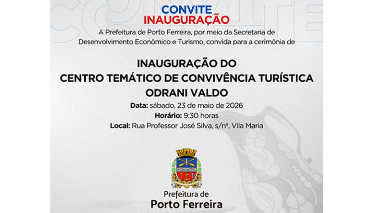 Centro Temático de Convivência Turística será inaugurado na manhã de sábado