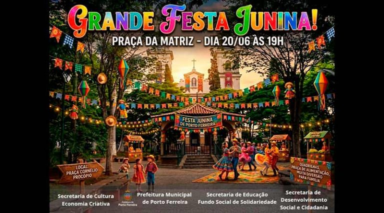Grande Festa Junina promete tradição, cultura e diversão na Praça da Matriz