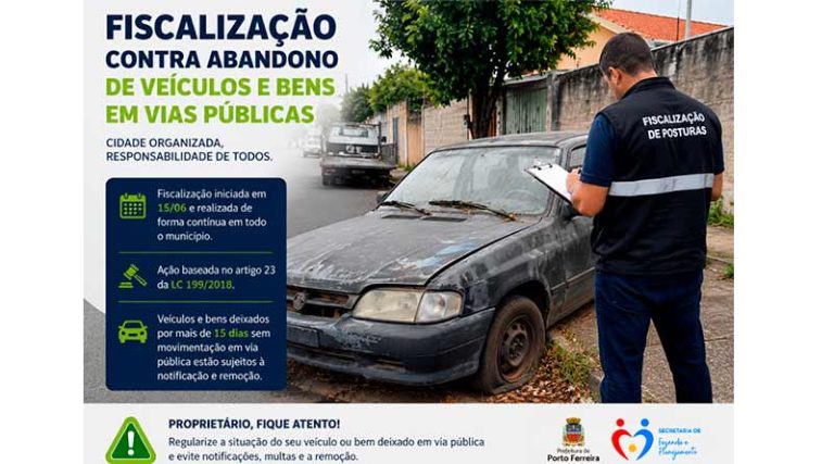 Fiscalização intensifica ações contra veículos abandonados e bens deixados em vi [...]