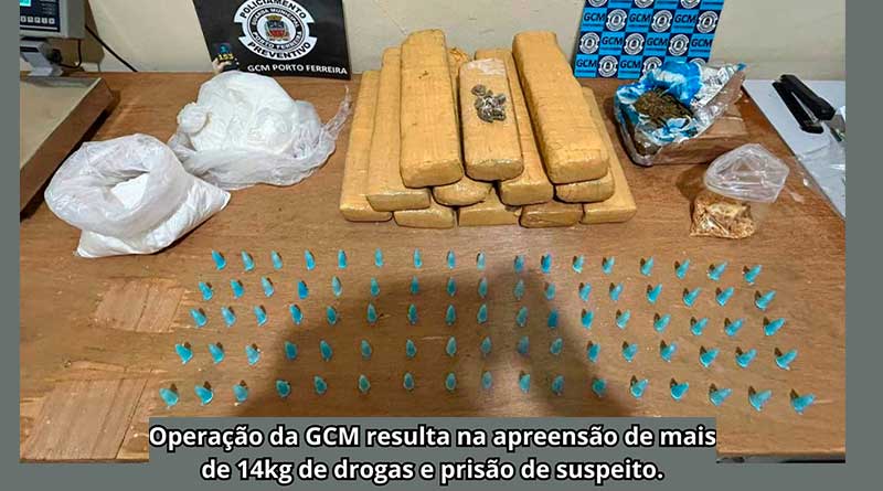 GCM PRENDE HOMEM POR TRÁFICO DE DROGAS E APREENDE MAIS DE 14 QUILOS DE ENTORPECE [...]