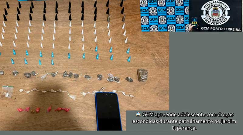 ADOLESCENTE É APREENDIDO POR ATO INFRACIONAL ANÁLOGO AO TRÁFICO DE DROGAS NO JARDIM ESPERANÇA
