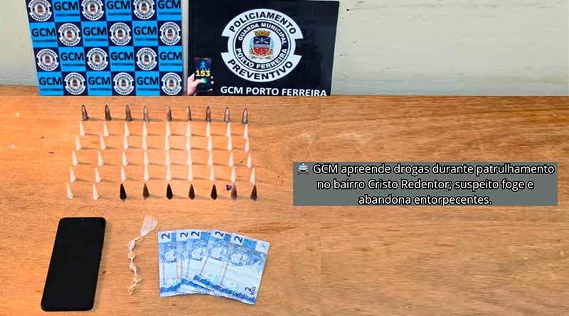 GCM APREENDE ENTORPECENTES DURANTE PATRULHAMENTO NO CRISTO REDENTOR