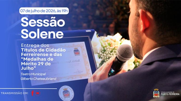 Homenageados que receberão Títulos de Cidadão Ferreirense e “Medalhas 29 de Julh [...]