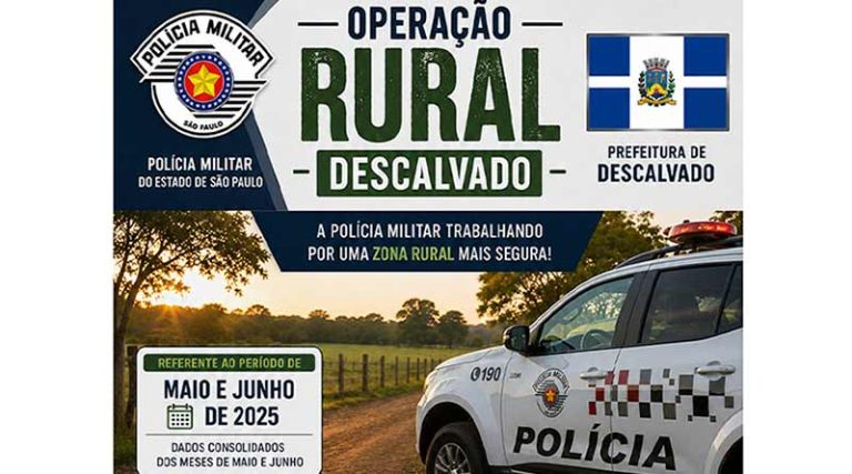 POLÍCIA MILITAR DE DESCALVADO DIVULGA RESULTADOS POSITIVOS DA OPERAÇÃO GUARDIÃO  [...]