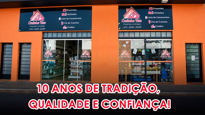 Uma Década Fazendo Parte da Sua Casa. 10 Anos de Cozinha Tem!