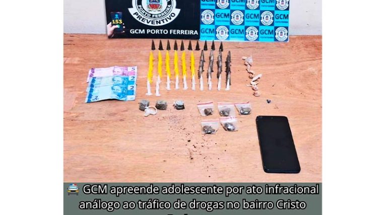 Adolescente é apreendido por ato infracional análogo ao tráfico de drogas no Cri [...]