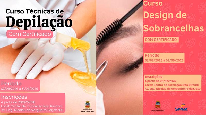 Curso gratuito de Design de Sobrancelhas e Técnicas de Depilação