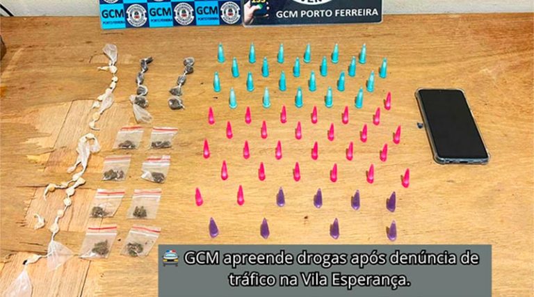GCM apreende drogas após denúncia de tráfico na Vila Esperança