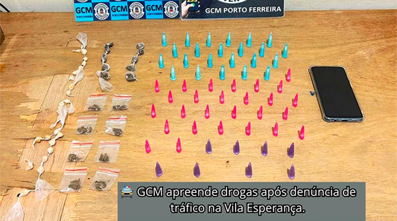 GCM apreende drogas após denúncia de tráfico na Vila Esperança