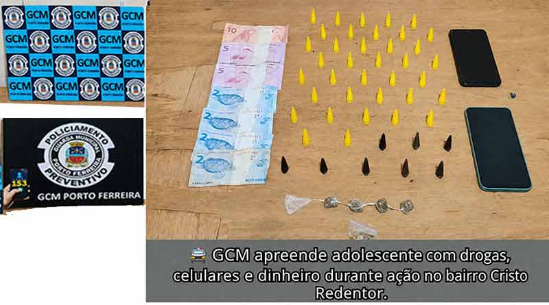 ADOLESCENTE É APREENDIDO POR ATO INFRACIONAL ANÁLOGO AO TRÁFICO DE DROGAS NO CRISTO REDENTOR