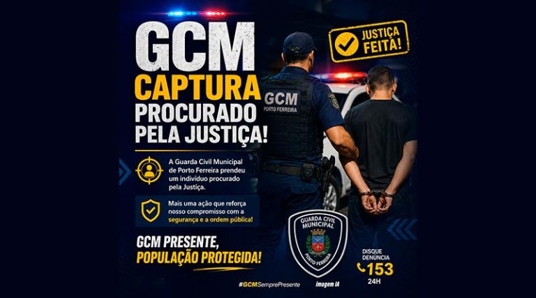 GCM captura procurado pela Justiça após denúncia no Jardim Primavera
