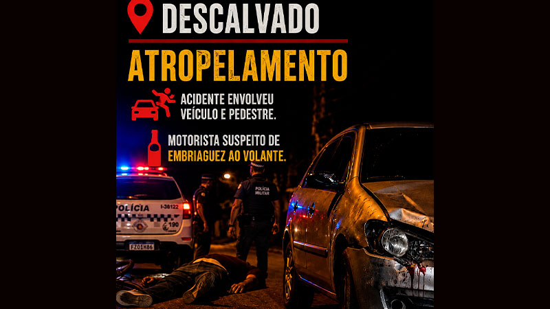 Motorista é detido após atropelamento e fuga em Descalvado