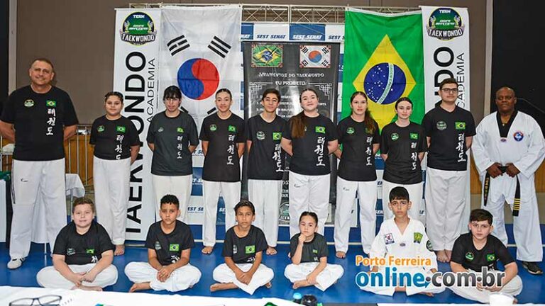 Academia Osni Martins de Taekwondo realiza exame de graduação em Porto Ferreira