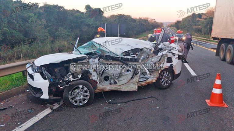 Acidente grave na SP-215 deixa uma pessoa morta em Descalvado