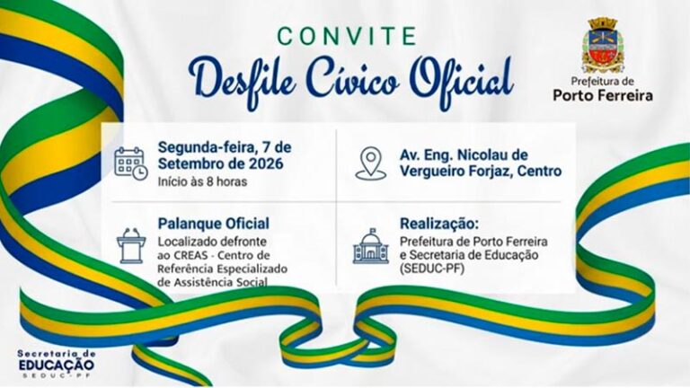 Desfile cívico de 7 de Setembro 2026 reúne escolas e instituições na avenida Nic [...]