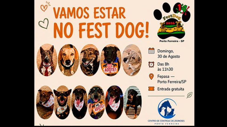 CENTRO DE CONTROLE DE ZOONOSES REALIZA EVENTO DE ADOÇÃO NESTE DOMINGO, DIA 30, D [...]