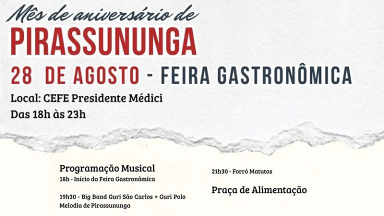 Feira Gastronômica – Agosto 2026