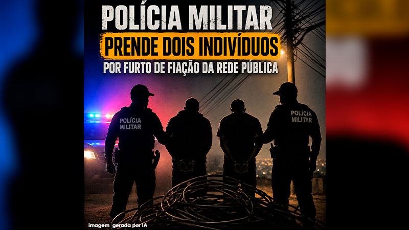 Dupla se passa por funcionários e acaba presa furtando cabos em Descalvado