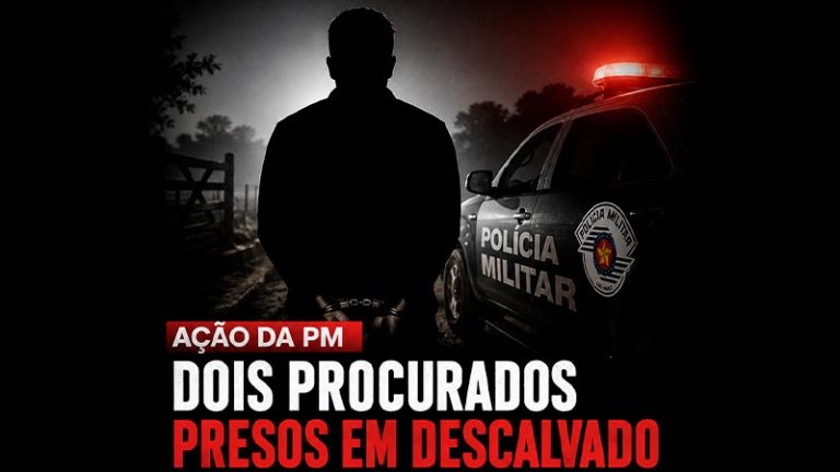 Policiais Militares capturam dois procurados pela Justiça em Descalvado