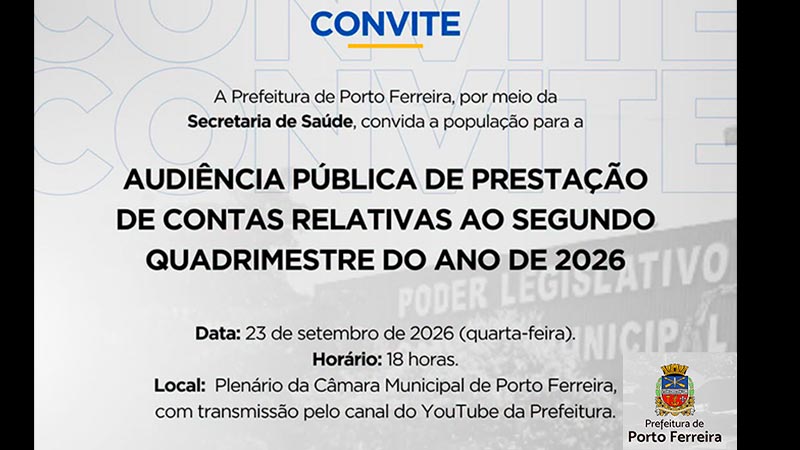 Secretaria de Saúde realiza audiência pública para prestação de contas do 2º quadrimestre de 2026