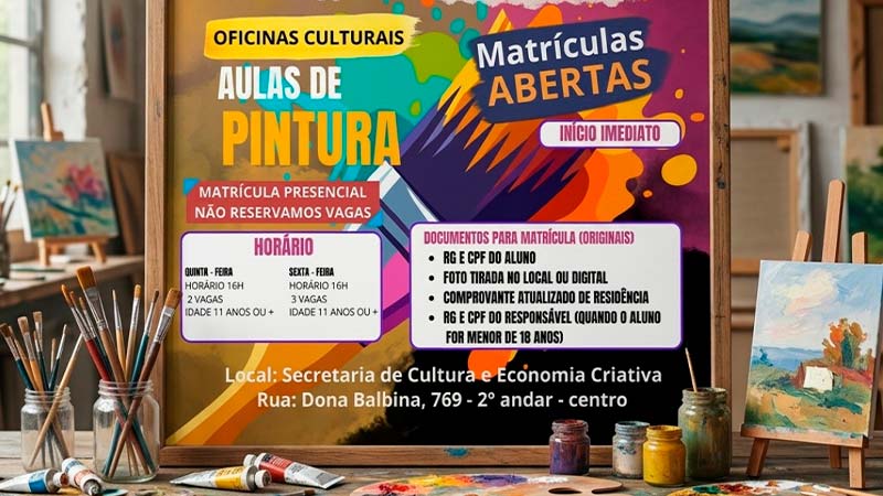 AULAS DE PINTURA 🎨 - Porto Ferreira Online
