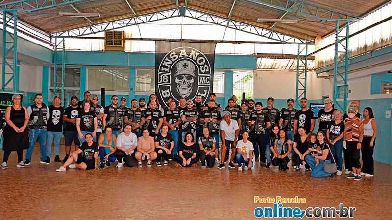 Insanos MC realiza ação solidária em Porto Ferreira