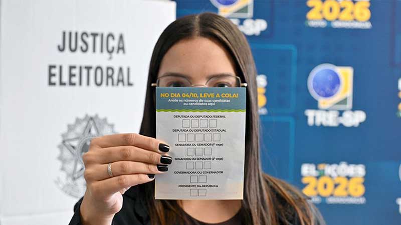 Eleições 2026: ordem de votação está na colinha eleitoral; veja como baixar