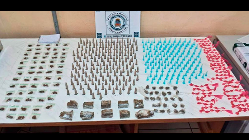 GCM APREENDE MAIS DE 750 GRAMAS DE ENTORPECENTES NO JARDIM ESPERANÇA