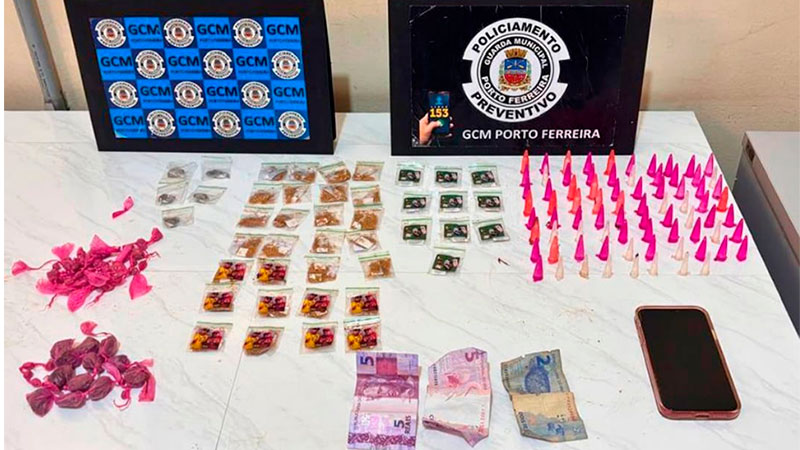 GCM PRENDE HOMEM E APREENDE MAIS DE 200 GRAMAS DE ENTORPECENTES NO JARDIM CENTENÁRIO