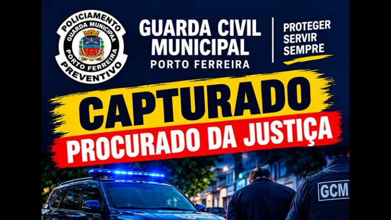 GCM CAPTURA PROCURADO PELA JUSTIÇA NO BAIRRO PAULO CALIXTO