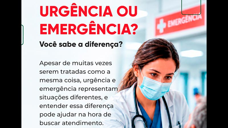URGÊNCIA OU EMERGÊNCIA? Você sabe a diferença?