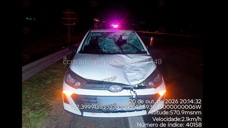 Pedestre morre após ser atropelado na Rodovia Washington Luís, em Rio Claro
