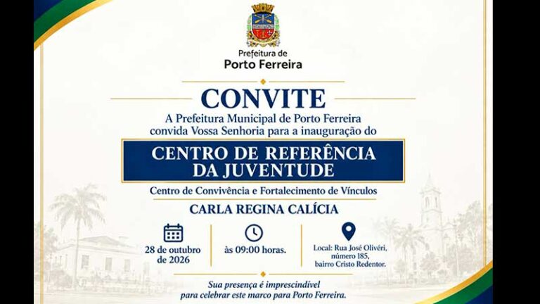 Porto Ferreira inaugura Centro de Referência da Juventude nesta quarta-feira