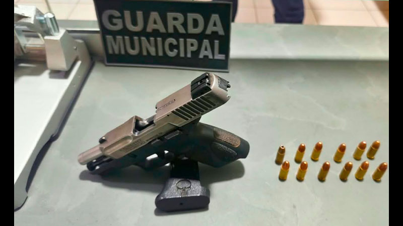GCM PRENDE HOMEM COM PISTOLA 9MM EM SITUAÇÃO IRREGULAR NA VILA SIBYLLA