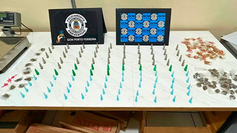 GCM APREENDE MAIS DE 200 GRAMAS DE ENTORPECENTES NO JARDIM ESPERANÇA